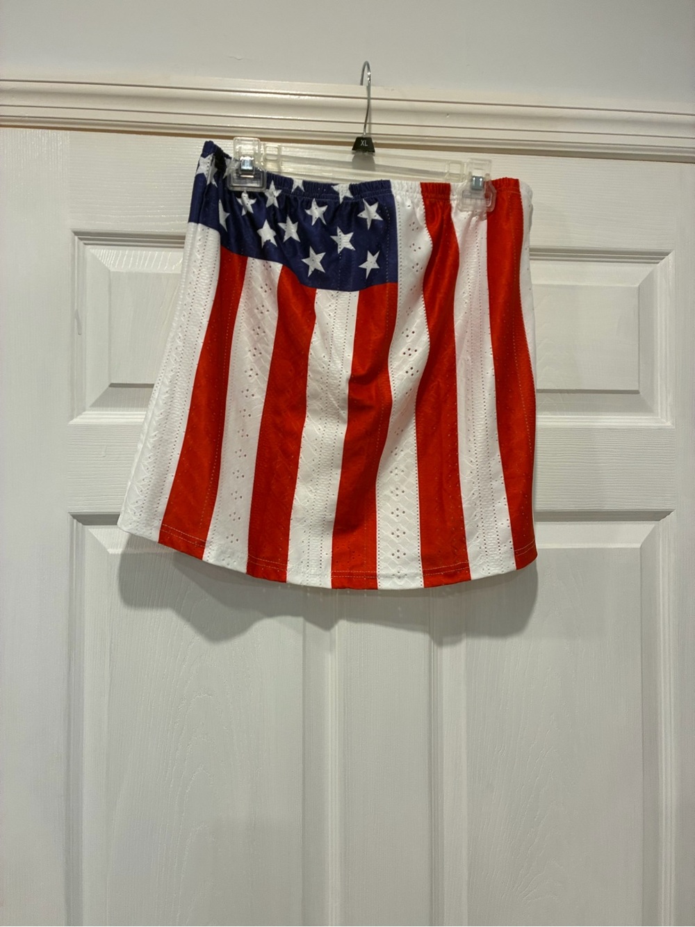Patriotic American Flag Mini Tube Top Flowy- Red, White & Blue